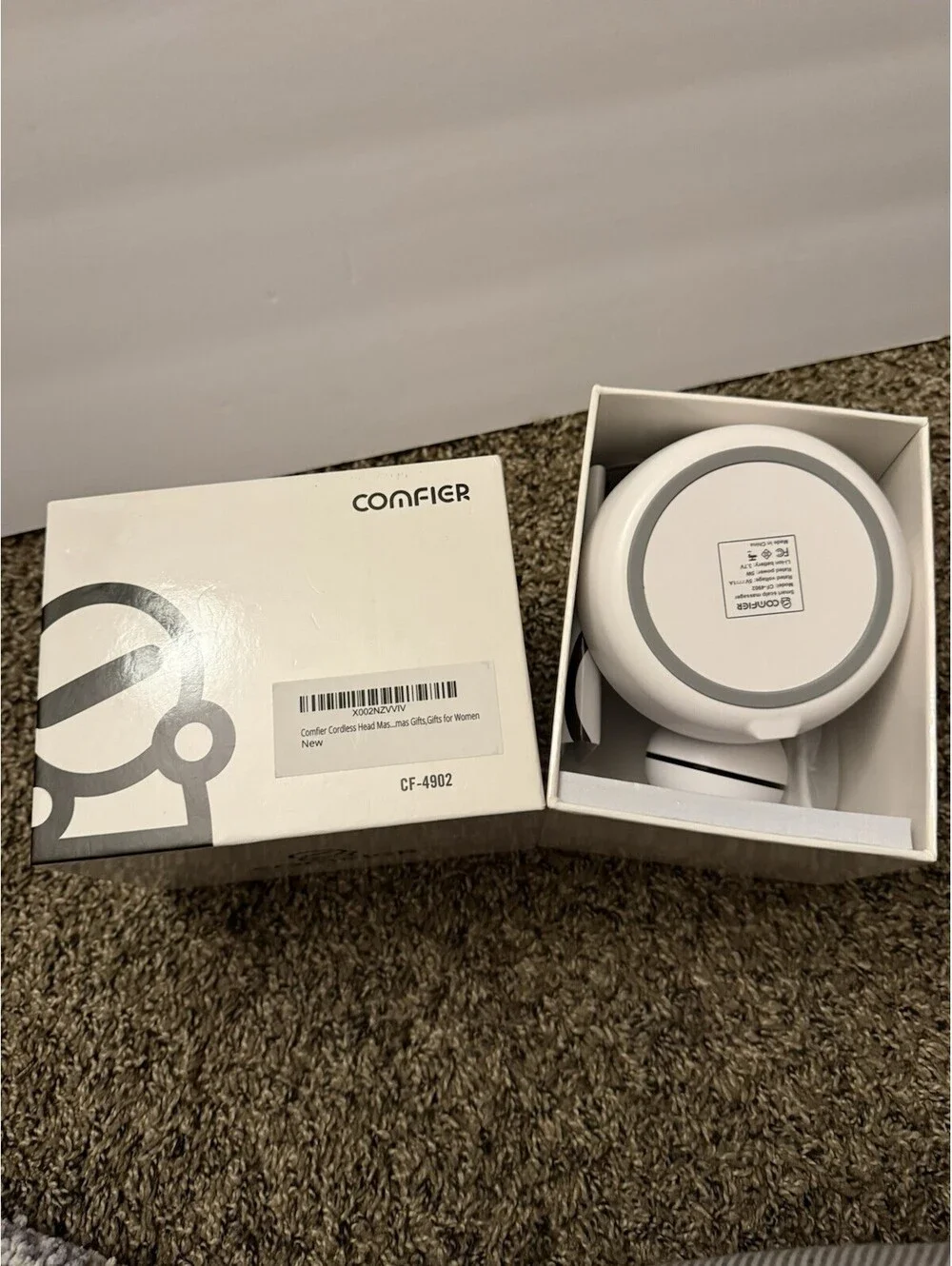 COMFIER Cordless Handheld Head & Scalp Massager Kneading 4-Head CF-4902